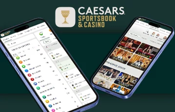 Download the Caesars mobile and start betting on the go