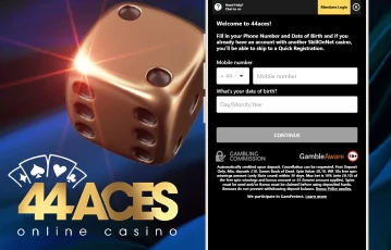 44Aces sign up