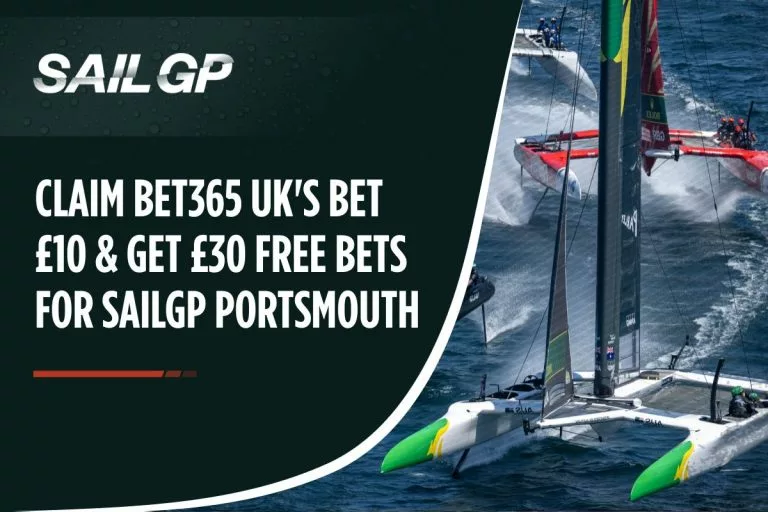 Claim bet365 UK's Bet £10 & Get £30 Free Bets for SailGP Portsmouth