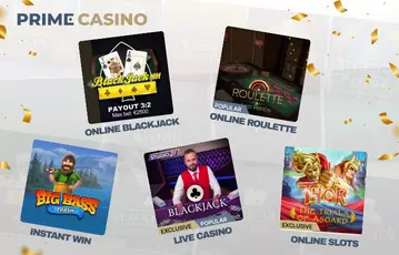 Prime Casino Live Games Selection